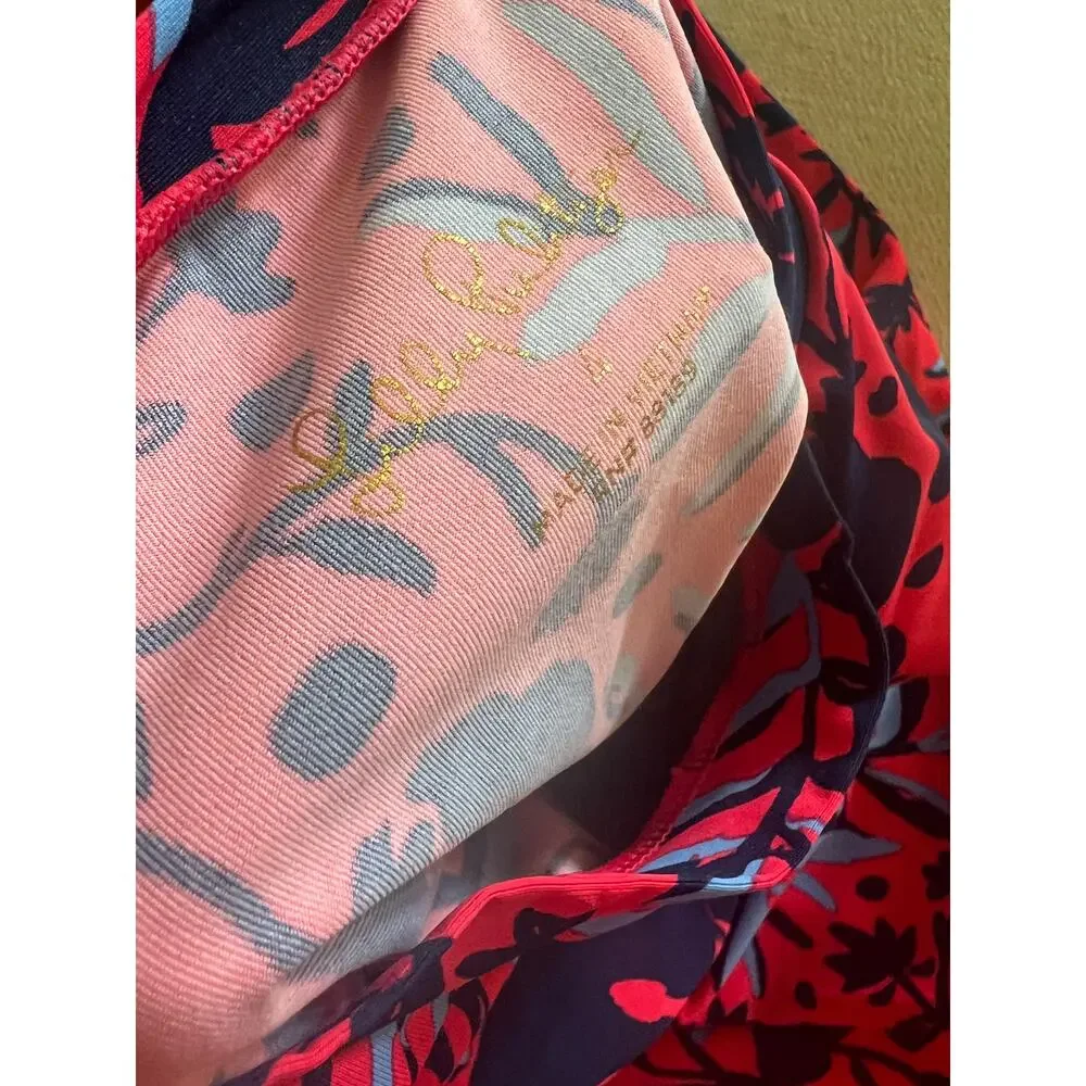 Lilly Pulitzer Bobby Rashguard Set Up Size 4 Ruby Red Heron My Own